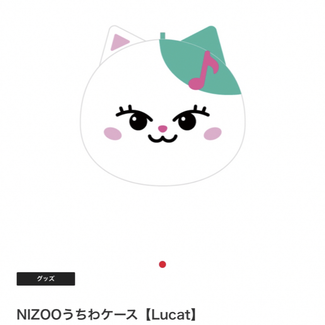 新品未使用 NiziU NIZOOうちわケース Lucat  ルキャMAYUKA