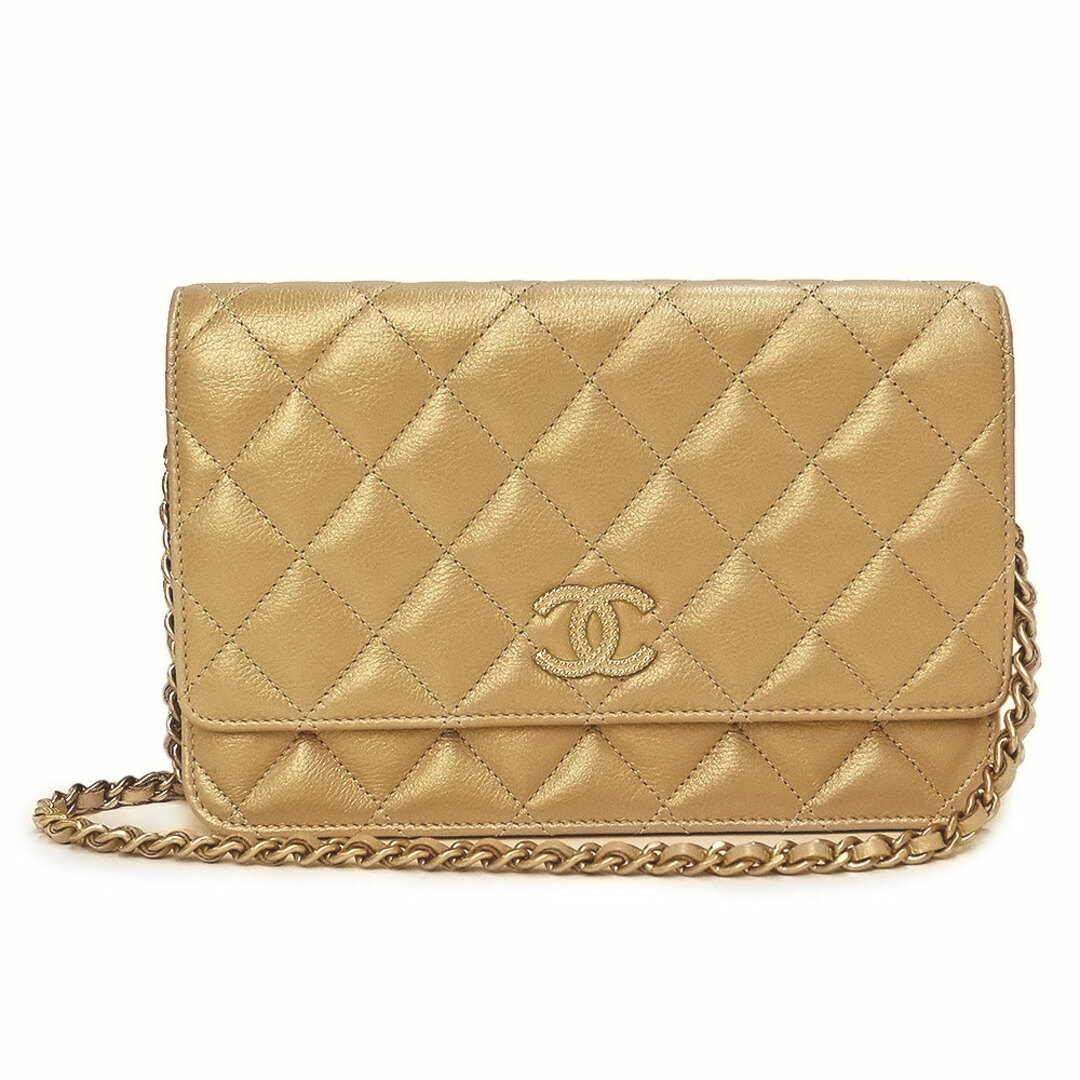 CHANEL - シャネル マトラッセ チェーンウォレット 財布 斜め掛け