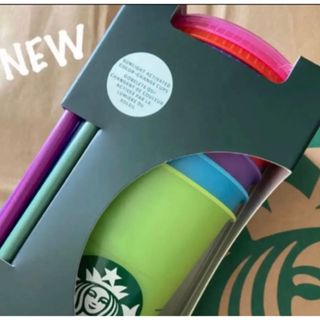 スターバックス(Starbucks)の新品 5コセット カラーチェンジ スタバ リユーザブルカップ コールドカップ(グラス/カップ)