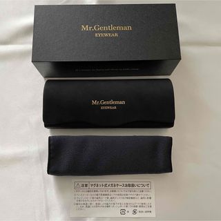 ミスタージェントルマン(MISTERGENTLEMAN)のミスタージェントルマン メガネ拭き付属 メガネケース ブラック(サングラス/メガネ)