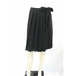 プラダ(PRADA)の【中古】PRADA プラダ スカートブラック レディース プリーツ シルク イタリー製 サイズ38(その他)