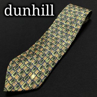 ダンヒル(Dunhill)のダンヒル ロゴデザインチェック グリーン ネクタイ A101-Y15(ネクタイ)