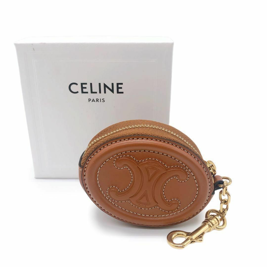 celine - CELINE セリーヌ コインパース キュイル トリオンフ チャーム