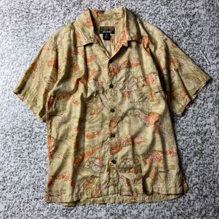 美品 ポルトガル製 旧タグ 01製 pataloha パタロハ アロハシャツ M