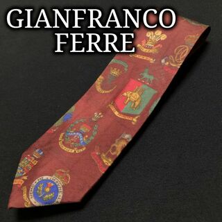 ジャンフランコフェレ(Gianfranco FERRE)のジャンフランコフェレ エンブレム ワインレッド ネクタイ A101-Z15(ネクタイ)