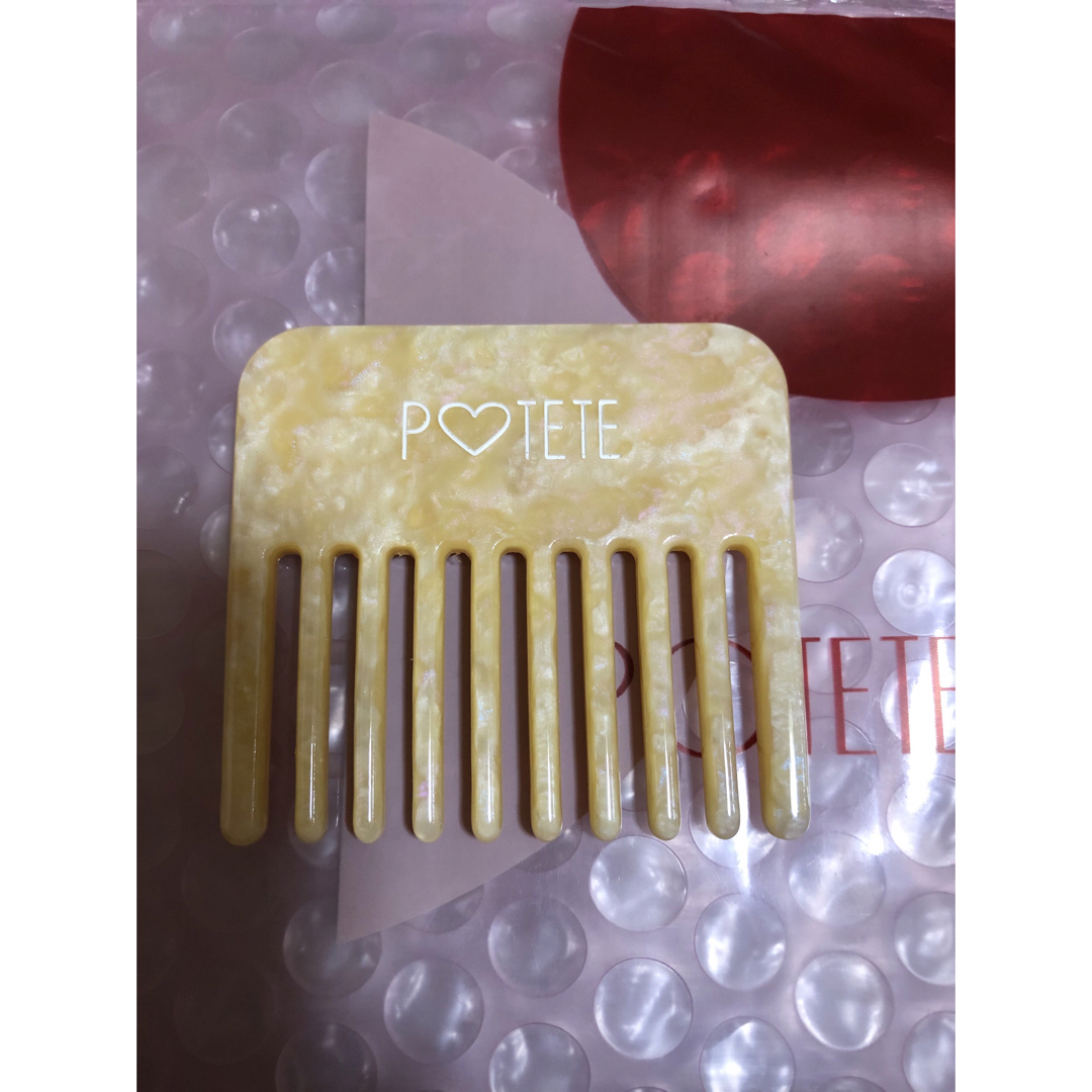 POTETE ヘアコーム 新品未使用 イエロー ポテテの通販 by PEKOPEKOの実