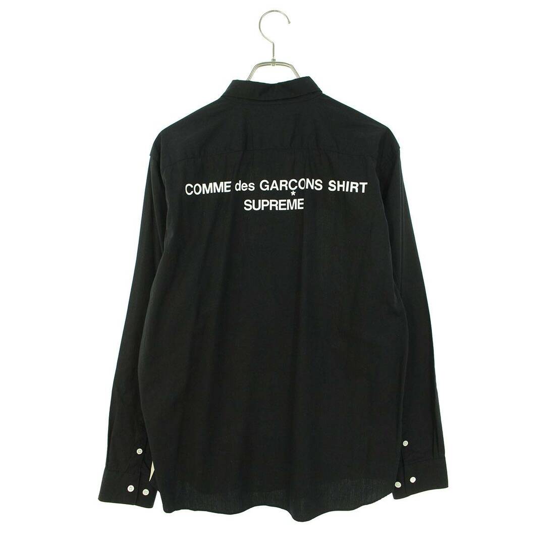 シュプリーム ×コムデギャルソンシャツ COMME des GARCONS SHIRT  18AW  Cotton Patchwork Button Up Shirt パッチワーク長袖シャツ メンズ M