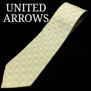 ユナイテッドアローズグリーンレーベルリラクシング(UNITED ARROWS green label relaxing)のアローズ ドットチェック ライトグリーン ネクタイ ナロータイ A101-Z24(ネクタイ)