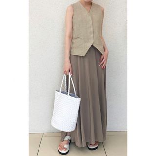 プラージュ(Plage)の★新品★Plage★bare drape スカート★ベージュ★38★(ロングスカート)