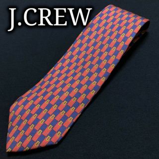 ジェイクルー(J.Crew)のジェイクルー スクエアデザイン レッド＆ネイビー ネクタイ A102-A17(ネクタイ)