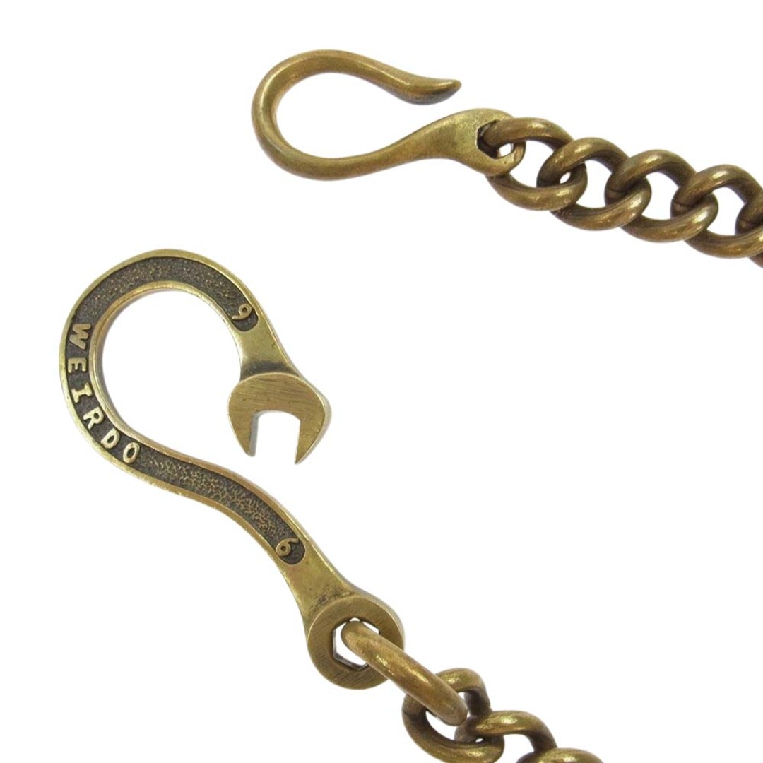 再入荷 WEIRDO ウィアード ウォレットチェーン 真鍮 brass スパナ
