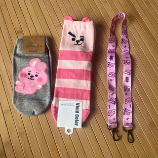 ボウダンショウネンダン(防弾少年団(BTS))のbts bt21 靴下　ソックス　マスクストラップ(アイドルグッズ)