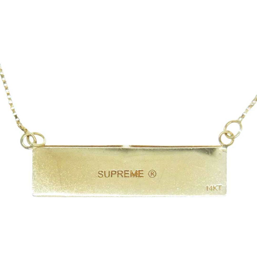 Supreme - Supreme シュプリーム ネックレス 20SS Name Plate 14K Gold