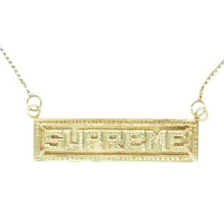 Supreme - Supreme シュプリーム ネックレス 20SS Name Plate 14K Gold