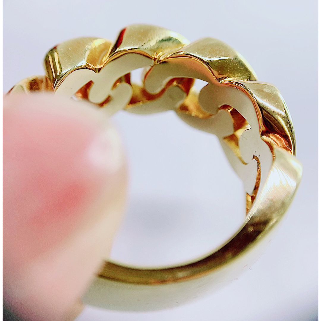 24.5g★1.36ct★マイアミ✨ダイヤモンドK18喜平キヘイリング指輪 メンズのアクセサリー(リング(指輪))の商品写真