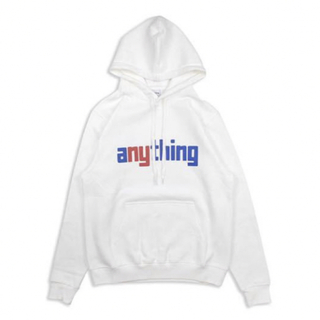 エニシング(aNYthing)のaNYthing HOODIE (WHITE)パーカー☆(パーカー)