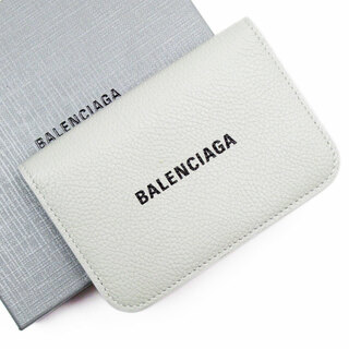 バレンシアガ(Balenciaga)のバレンシアガ BALENCIAGA カードケース レザー ライトグレー ユニセックス 送料無料【中古】 g3779g(パスケース/IDカードホルダー)