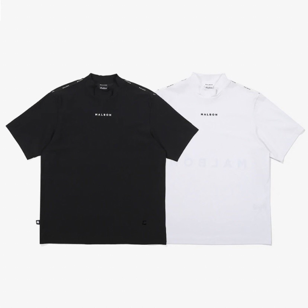 malbon golf マルボンゴルフ モックネックシャツ 半袖 - ゴルフ malbon golf マルボンゴルフ モックネックシャツ 半袖 - ゴルフ