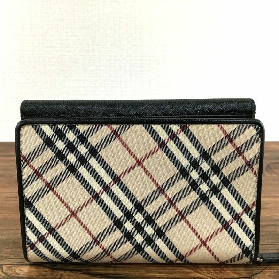 美品 BURBERRY ミディアムウォレット チェック 413