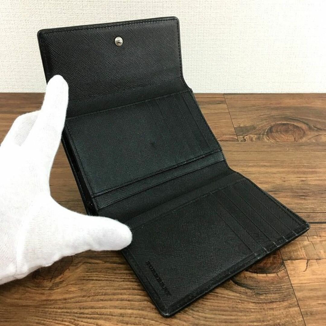美品 BURBERRY ミディアムウォレット チェック 413