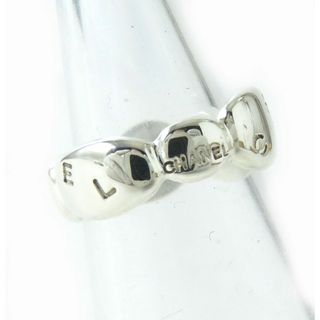 CHANEL - 極美品△CHANEL シャネル レディース SV925 ロゴ刻印 リング