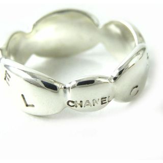 CHANEL - 極美品△CHANEL シャネル レディース SV925 ロゴ刻印 リング
