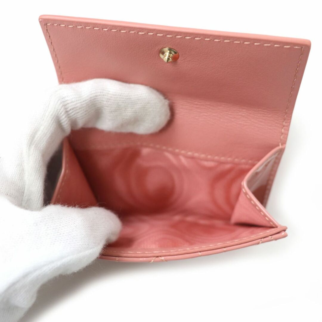 極美品☆クリスチャンディオール LADY DIOR ロータスウォレット