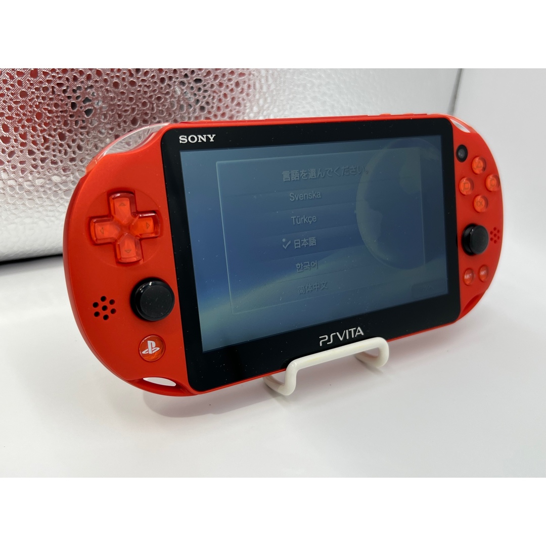 【動作品】PS Vita PCH-2000 メタリックレッド 本体  SONY