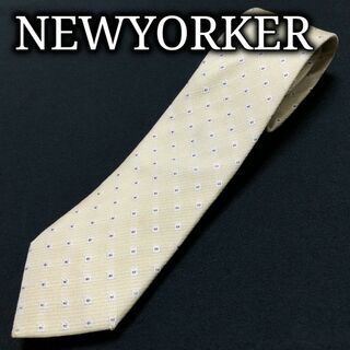 ニューヨーカー(NEWYORKER)のニューヨーカー ドット ライトイエロー ネクタイ A102-B13(ネクタイ)