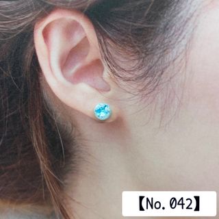 【No.042】レジン　青空デザイン　シンプルピアス(ピアス)