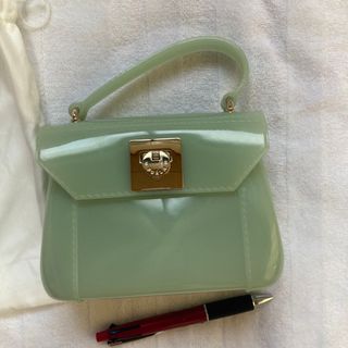 フルラ(Furla)のフルラ　FURLA キャンディバッグ　グリーン系(ハンドバッグ)