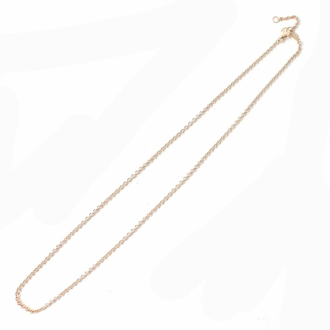 美品△GEORG JENSEN ジョージジェンセン 750 (18K) チェーンネックレス シンプルデザイン ピンクゴールド 重量：約5.3g メンズ レディース