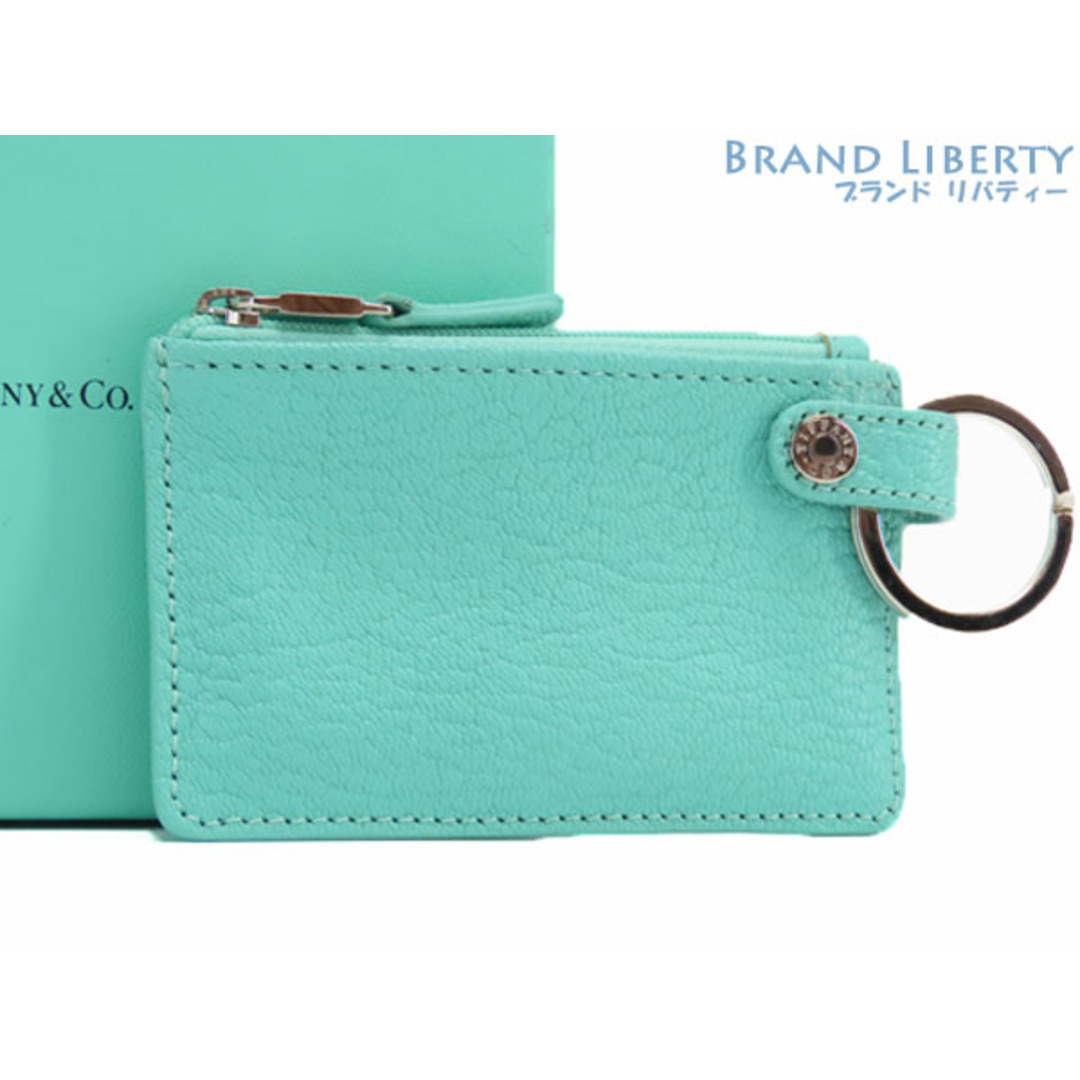 Tiffany & Co. - 外美品ティファニーレザーキーリング付コインケース
