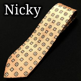 ニッキー(NICKY)のニッキー×ユナイテッドアローズ フラワー ピンク ネクタイ A102-B17(ネクタイ)