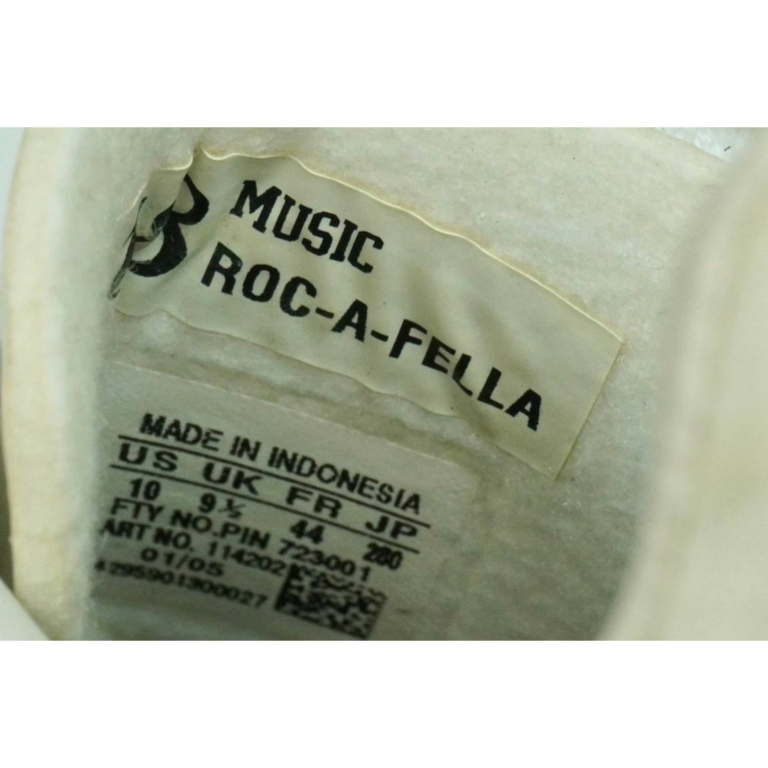 adidas(アディダス)のadidas アディダス スニーカー2005年製 114202 SUPER STAR 35TH MUSIC ROC-A-FELLA ロッカフェラレコード サイズ28 良品 中古 50946 レディースの靴/シューズ(ブーツ)の商品写真