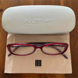 ジルスチュアート(JILLSTUART)のJILL STUART 赤縁眼鏡(サングラス/メガネ)