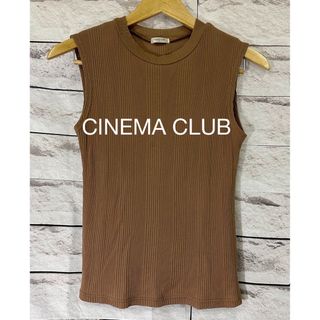 シネマクラブ(CINEMA CLUB)の【シネマクラブ】ノースリーブ❣️カットソー❣️(カットソー(半袖/袖なし))