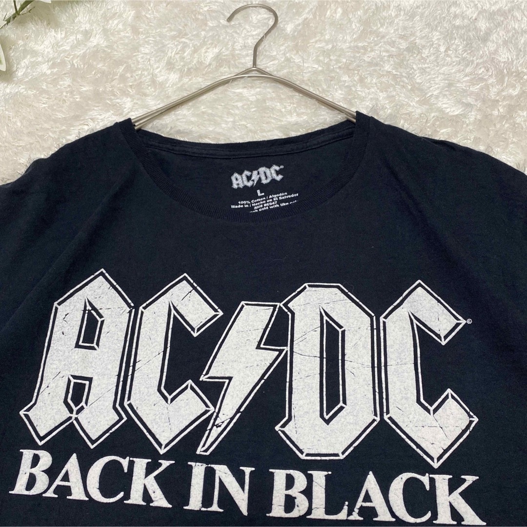 acdc Tシャツ　デカロゴ　激レア　バンド　　ロック　黒　オシャレ 3