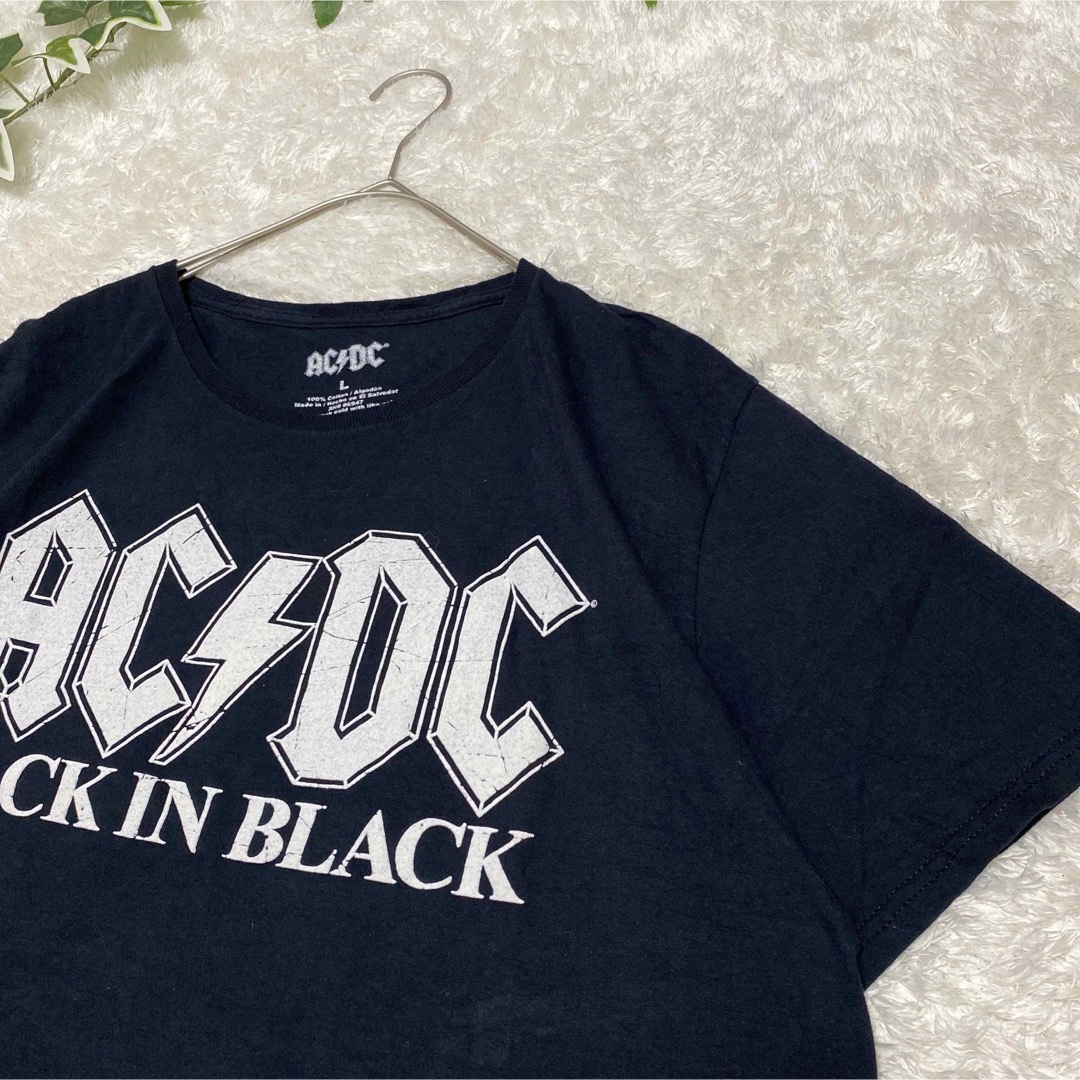 acdc Tシャツ デカロゴ 激レア バンド ロック 黒 オシャレ - Tシャツ ...