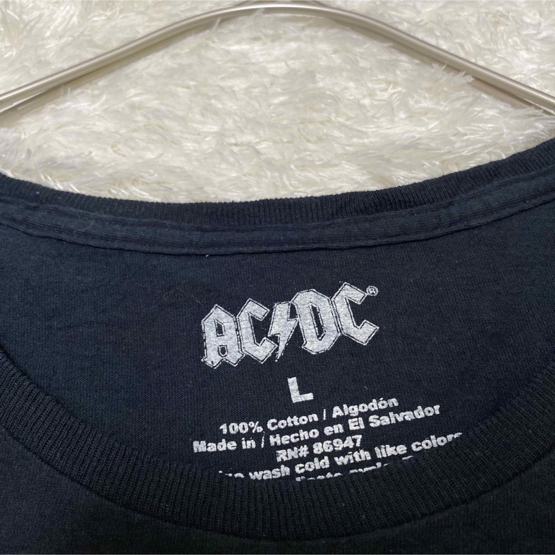 acdc Tシャツ　デカロゴ　激レア　バンド　　ロック　黒　オシャレ 1