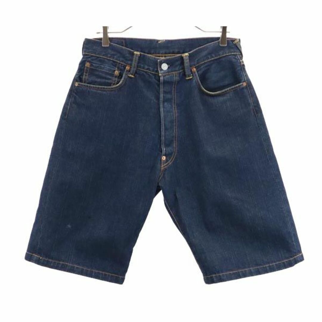 EVISU(エビス)のエヴィス デニムショートパンツ w33 EVISU ボタンフライ メンズ 【中古】  【230706】 メンズのパンツ(ワークパンツ/カーゴパンツ)の商品写真