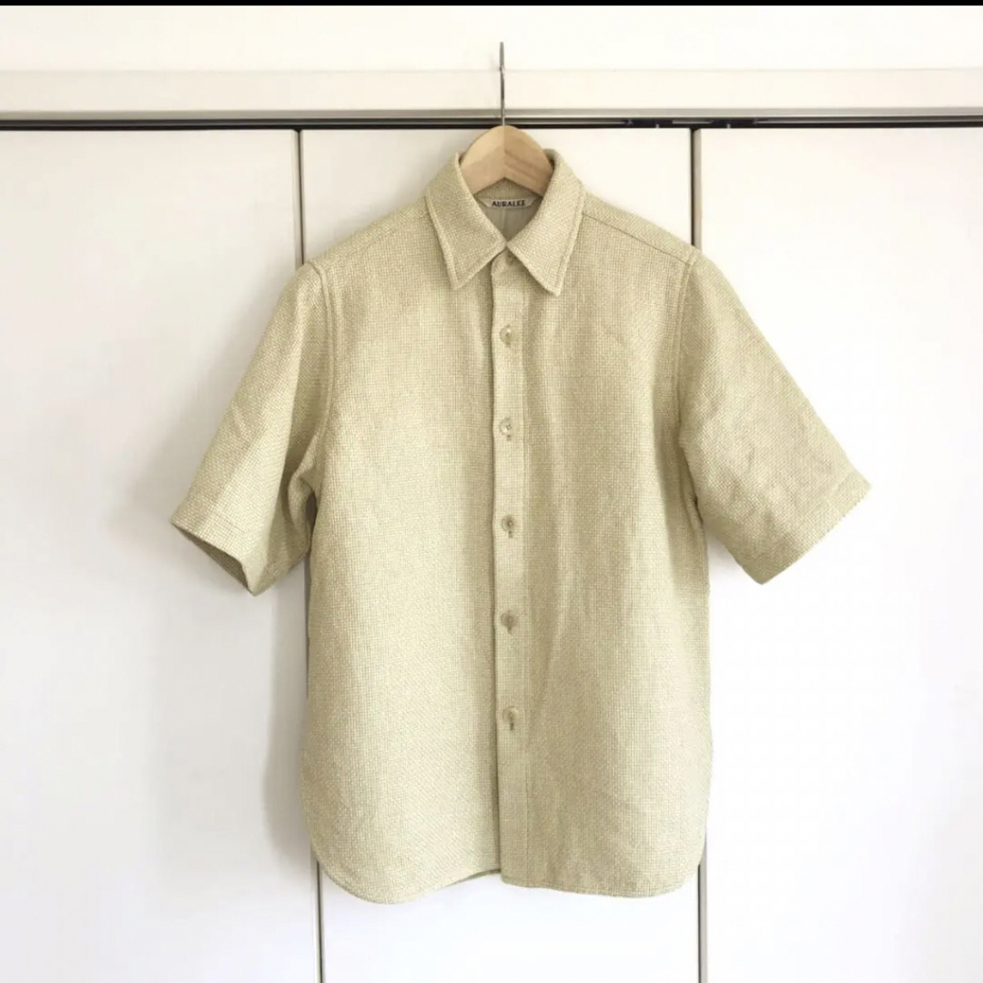 AURALEE(オーラリー)のAURALEE WASHI BASKET HALF SLEEVED SHIRTS レディースのトップス(シャツ/ブラウス(半袖/袖なし))の商品写真