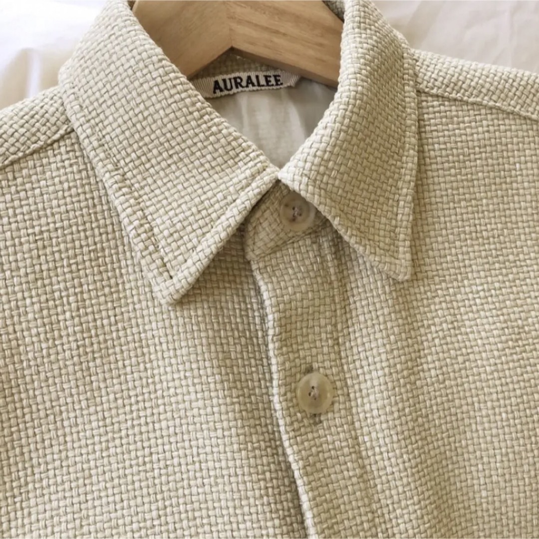 AURALEE(オーラリー)のAURALEE WASHI BASKET HALF SLEEVED SHIRTS レディースのトップス(シャツ/ブラウス(半袖/袖なし))の商品写真