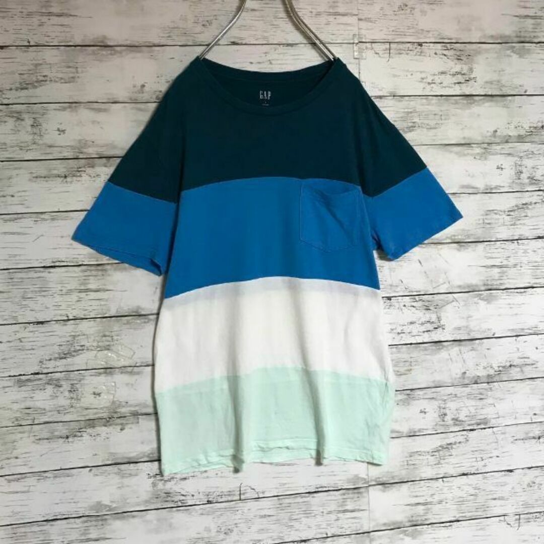 GAP(ギャップ)の【美品】ギャップ　マルチカラーポケット付きTシャツ　人気　Ｈ404 メンズのトップス(Tシャツ/カットソー(半袖/袖なし))の商品写真