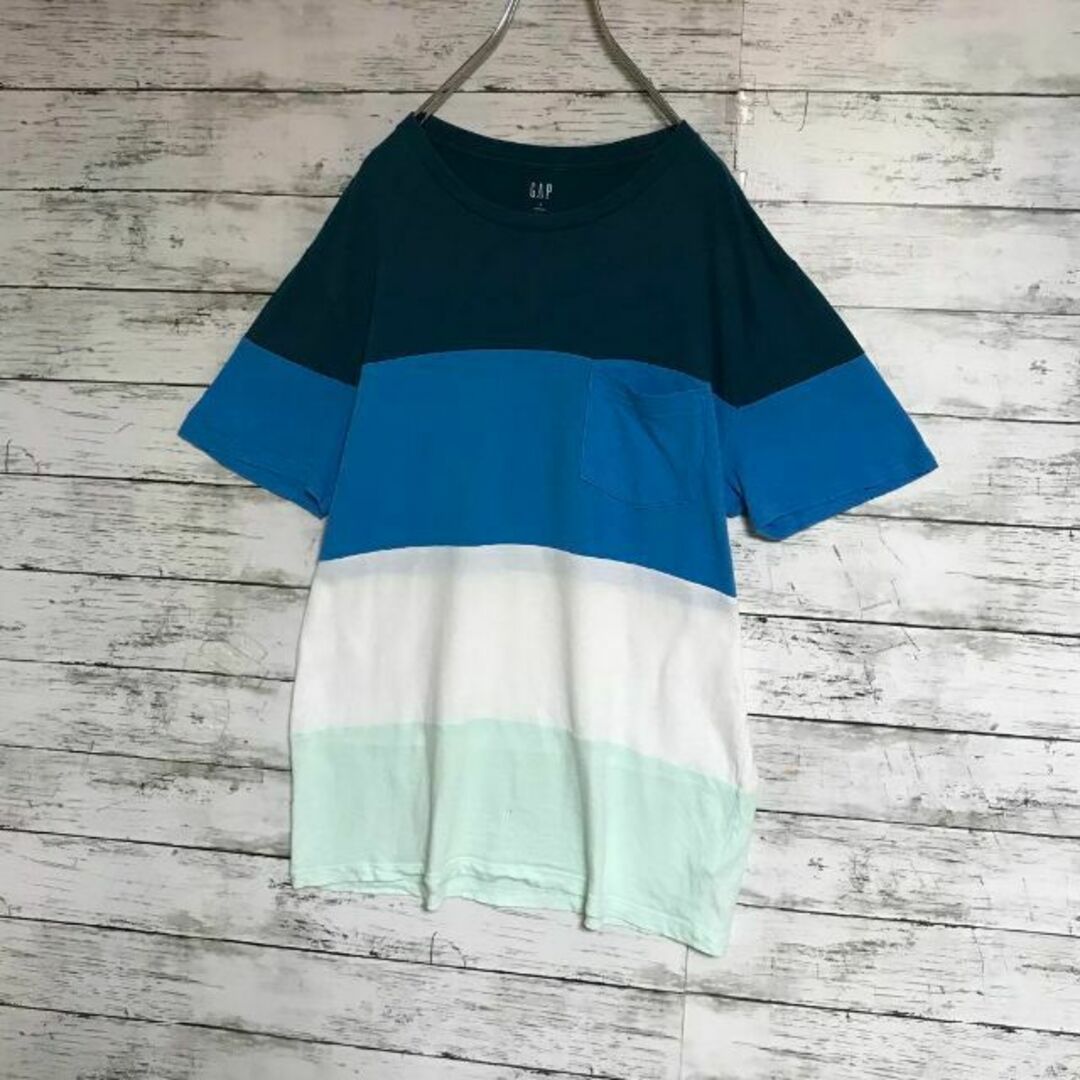 GAP(ギャップ)の【美品】ギャップ　マルチカラーポケット付きTシャツ　人気　Ｈ404 メンズのトップス(Tシャツ/カットソー(半袖/袖なし))の商品写真