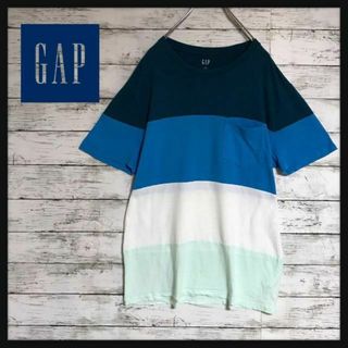 ギャップ(GAP)の【美品】ギャップ　マルチカラーポケット付きTシャツ　人気　Ｈ404(Tシャツ/カットソー(半袖/袖なし))