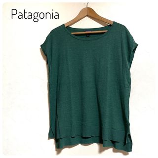 パタゴニア(patagonia)のパタゴニア Patagonia カットソー ノースリーブ グリーン系(カットソー(半袖/袖なし))