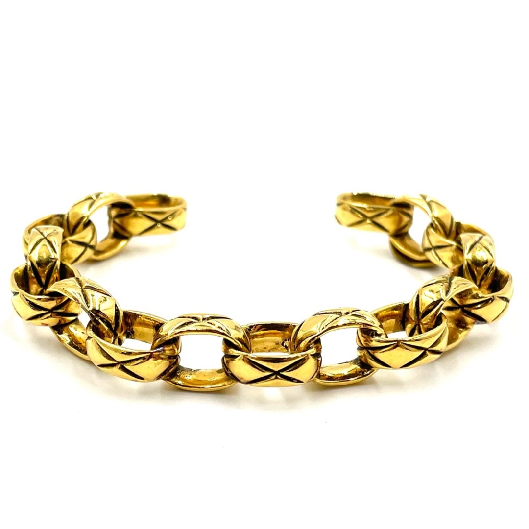 CHANEL シャネル バングル ブレスレット アクセサリー マトラッセ 1988年 ヴィンテージ ゴールド GP レディース 約29.6g 定番【品】