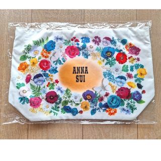 アナスイ(ANNA SUI)の【新品・未開封】ANNA SUI　ノベルティ　トートバッグ　ホワイト　白　花(トートバッグ)