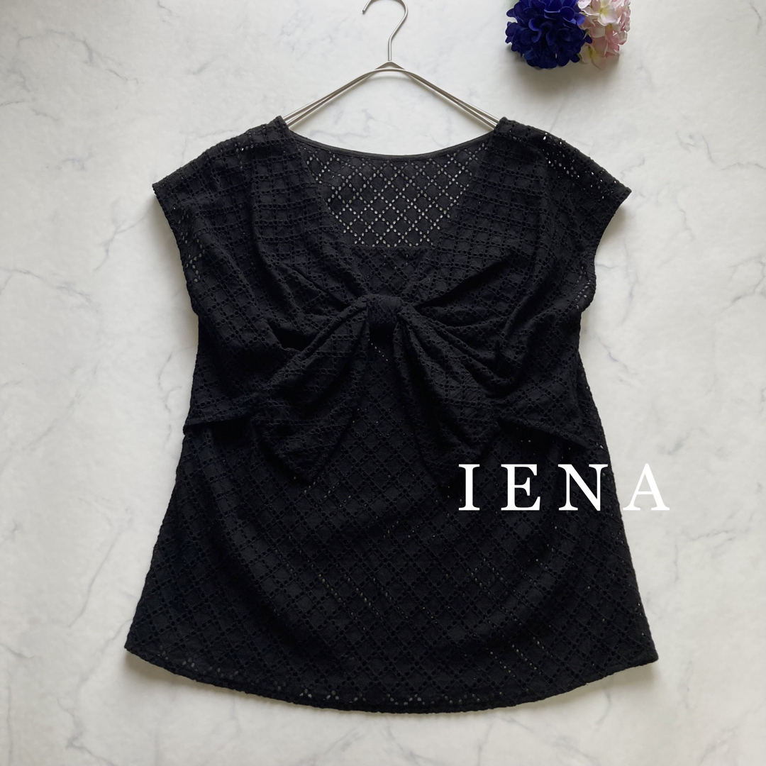 IENA イエナ カットワークレース バックリボンブラウス - 通販